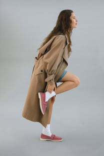 <tc>Loro Piana</tc> 女士夏季 Charms Walk 乐福鞋（绒面革）