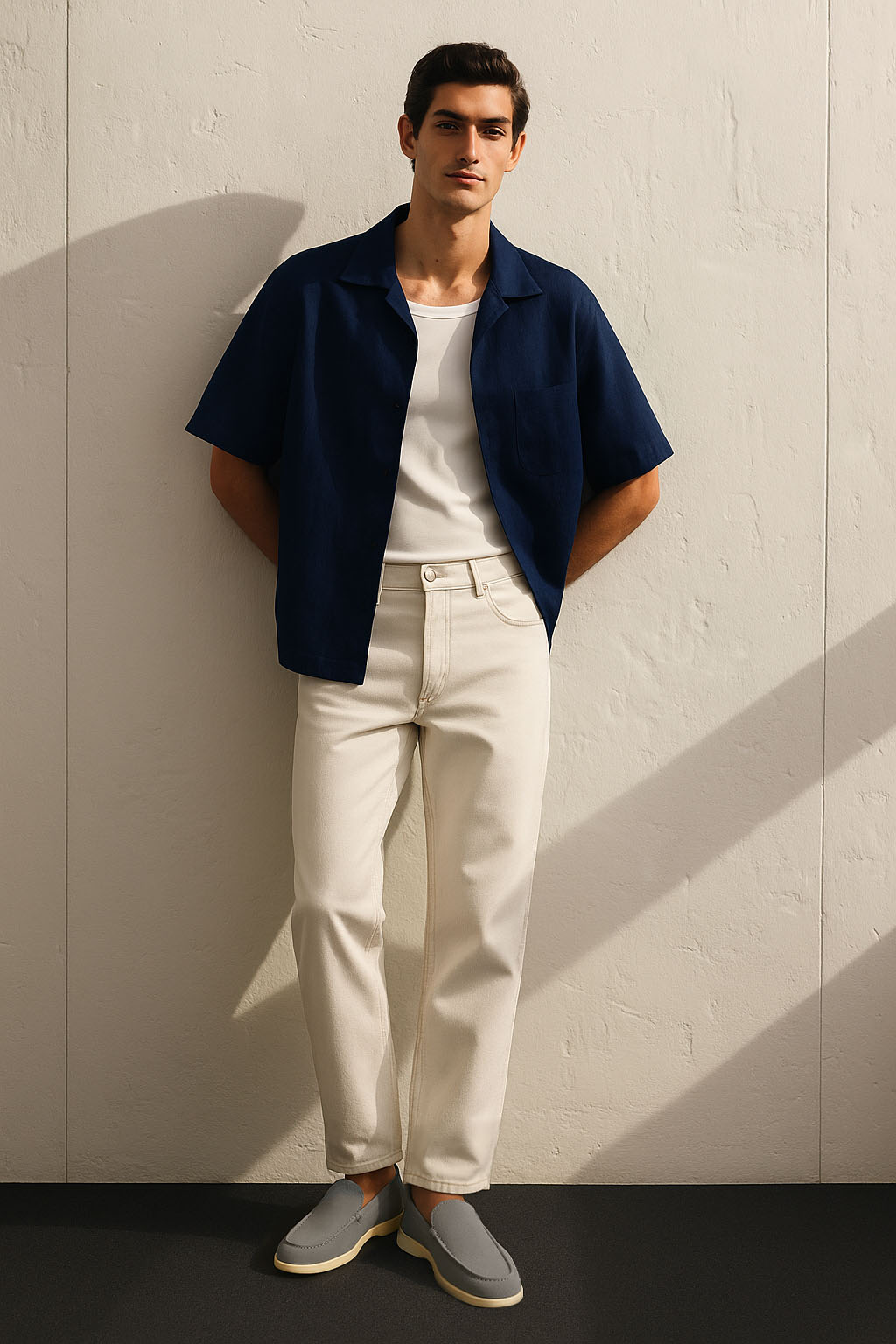 <tc>Loro Piana</tc> حذاء لوفرز صيفي للرجال
