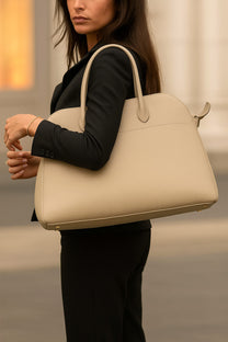<tc>The Row</tc> Margaux 17 柔软皮革包