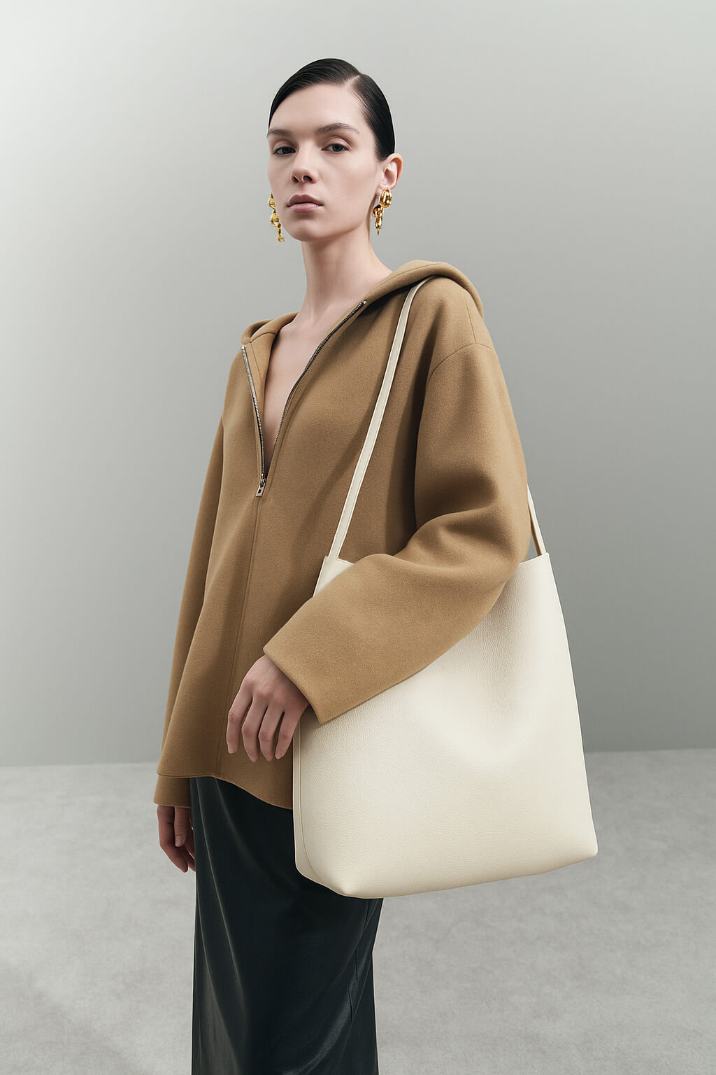 <tc>The Row</tc> Grand sac fourre-tout N/S Park en cuir