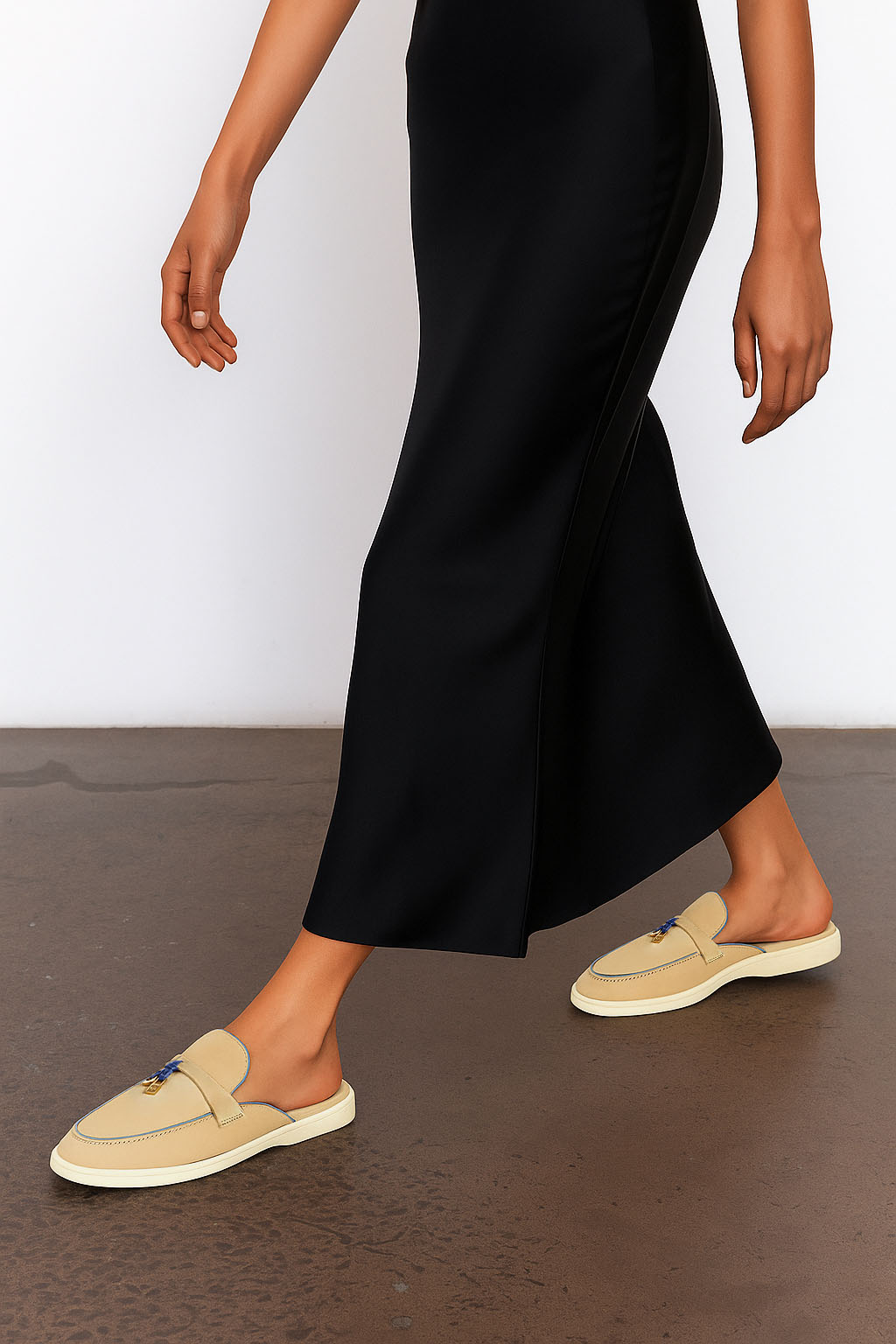 <tc>Loro Piana</tc> Charms Walk Babouche 女士乐福鞋