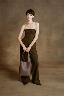 <tc>The Row</tc> Sac fourre-tout N/S Park de taille moyenne en cuir