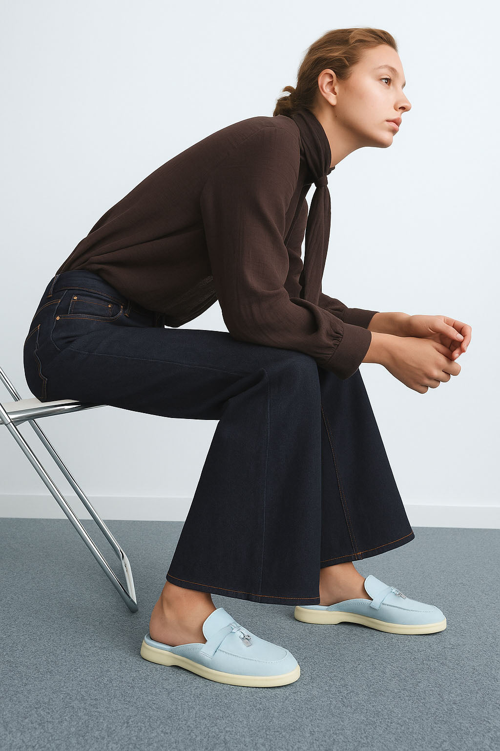 <tc>Loro Piana</tc> حذاء بابوش تشارمز ووك للنساء