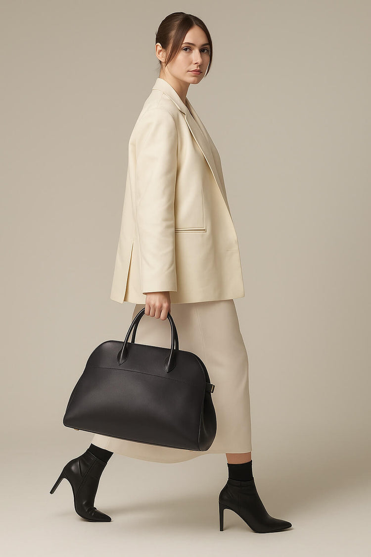 <tc>The Row</tc> Bolso Margaux 15 suave de piel