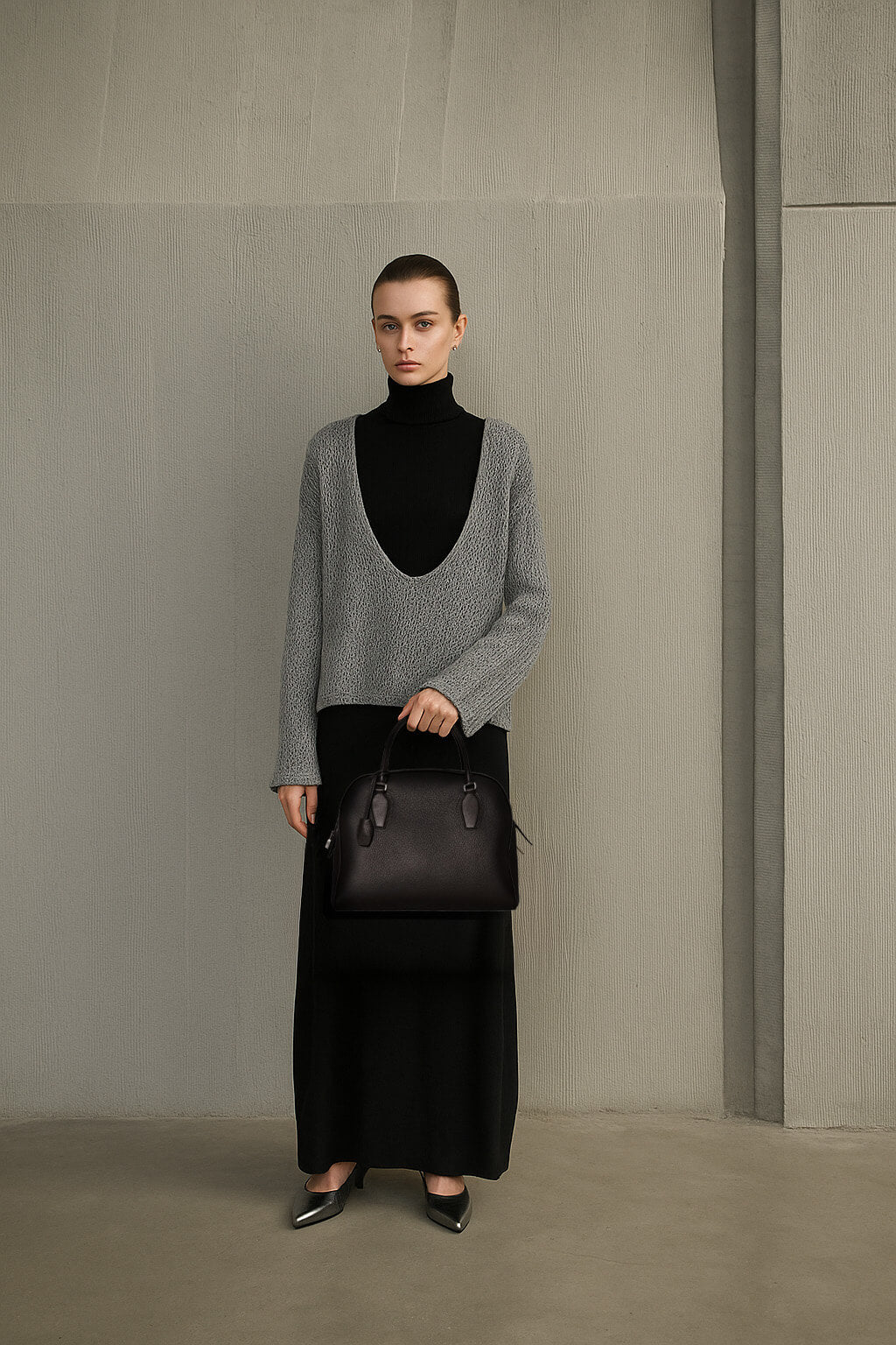 <tc>The Row</tc> Bolso de piel India 12,00