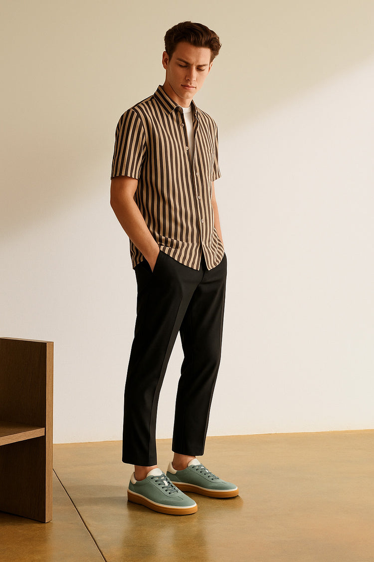 <tc>Loro Piana</tc> Zapatillas de tenis para hombre (gamuza con división en la pantorrilla)