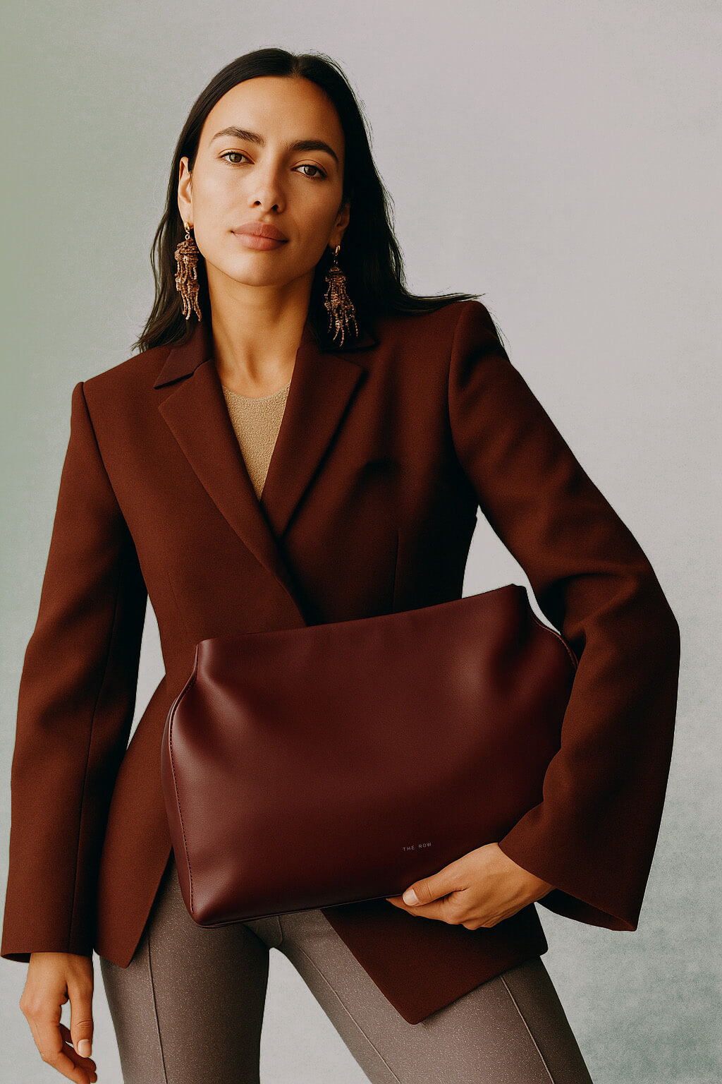 <tc>The Row</tc> Bolso de mano de cuero Sienna