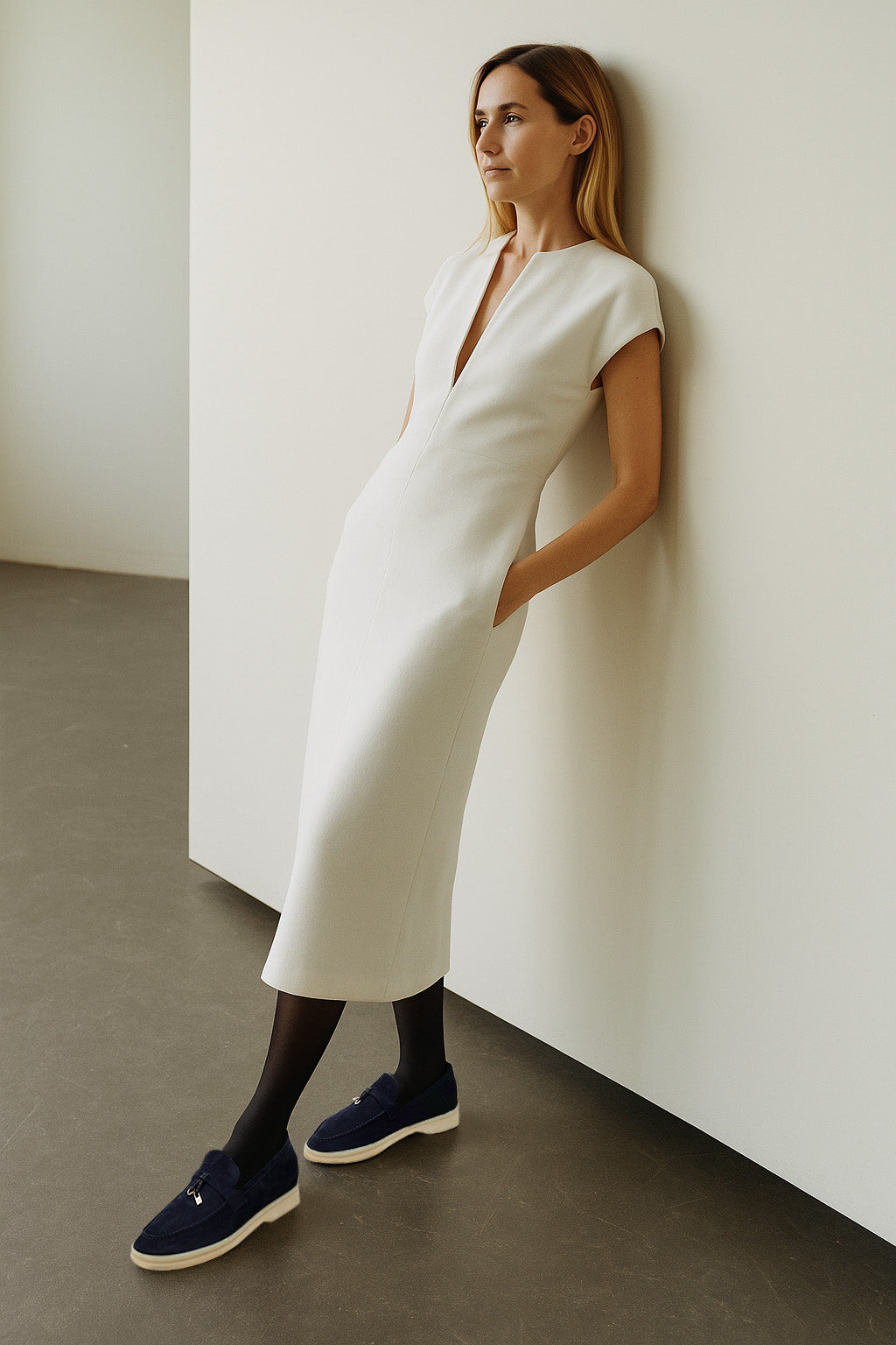 <tc>Loro Piana</tc> 女士夏季 Charms Walk 乐福鞋（绒面革）