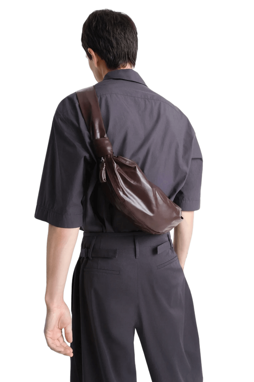 Lemaire Unisex Small Soft Croissant Bag in Paper Leather