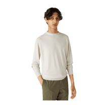 <tc>Loro Piana</tc> Sudadera con cuello redondo superligera para hombre
