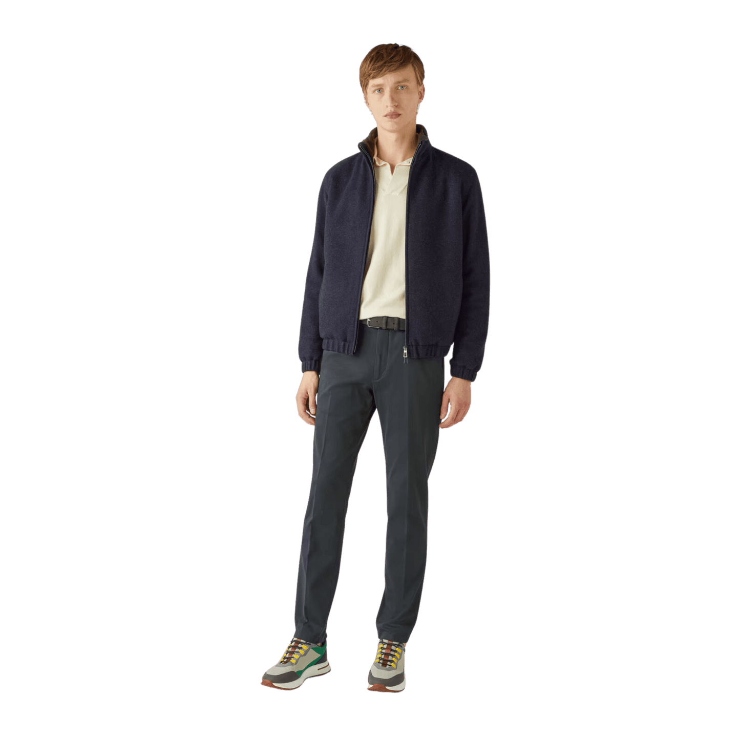 <tc>Loro Piana</tc> Suéter bomber para hombre
