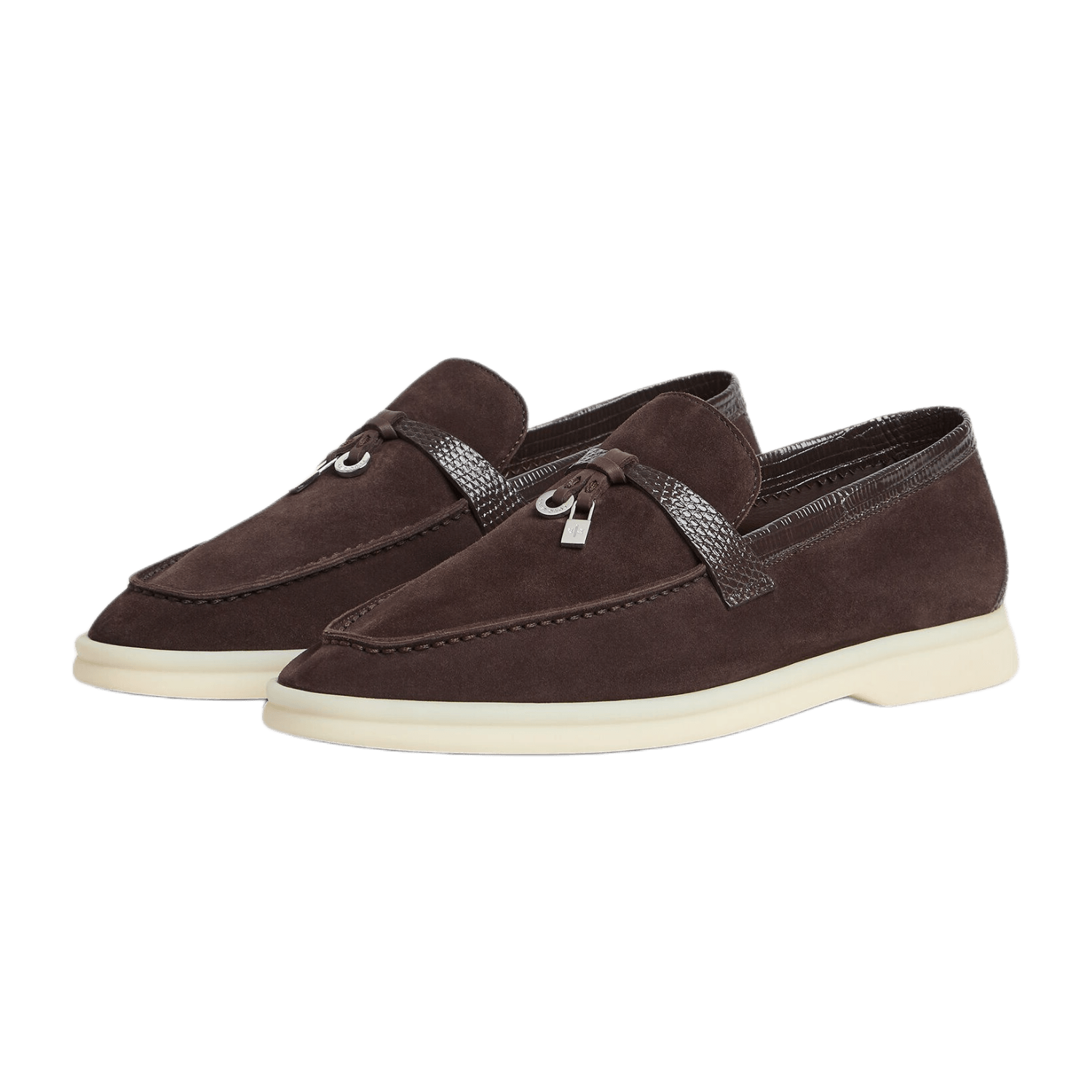 Loro Piana Women's Summer Charms Walk Loafers (Suede, Lizard Skin