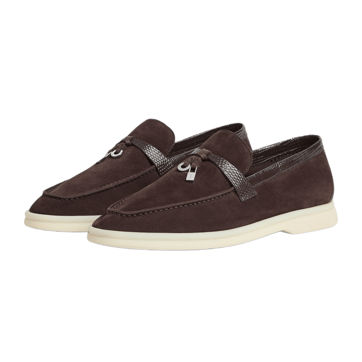 Loro Piana Women's Summer Charms Walk Loafers (Suede, Lizard Skin)