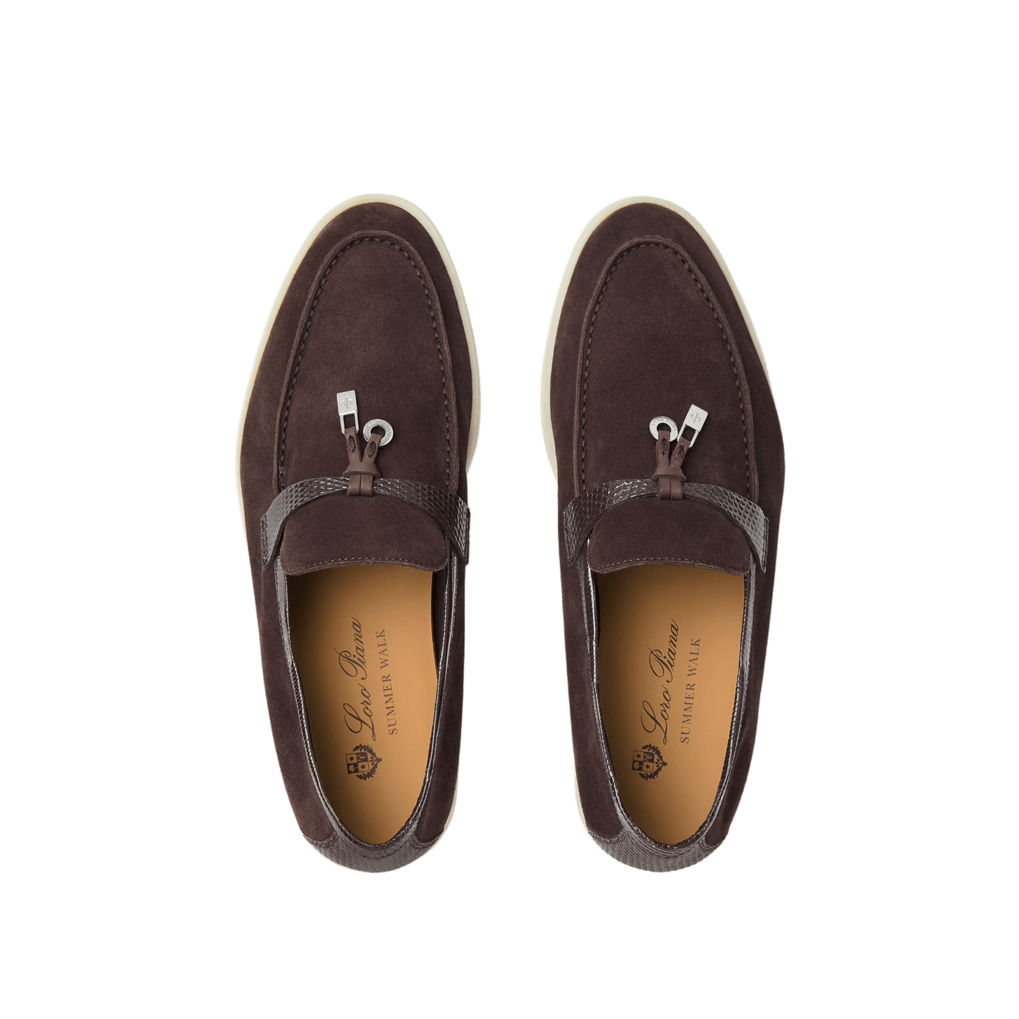 Loro Piana Women's Summer Charms Walk Loafers (Suede, Lizard Skin)