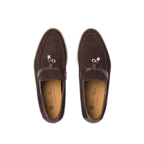 Loro Piana Women's Summer Charms Walk Loafers (Suede, Lizard Skin)