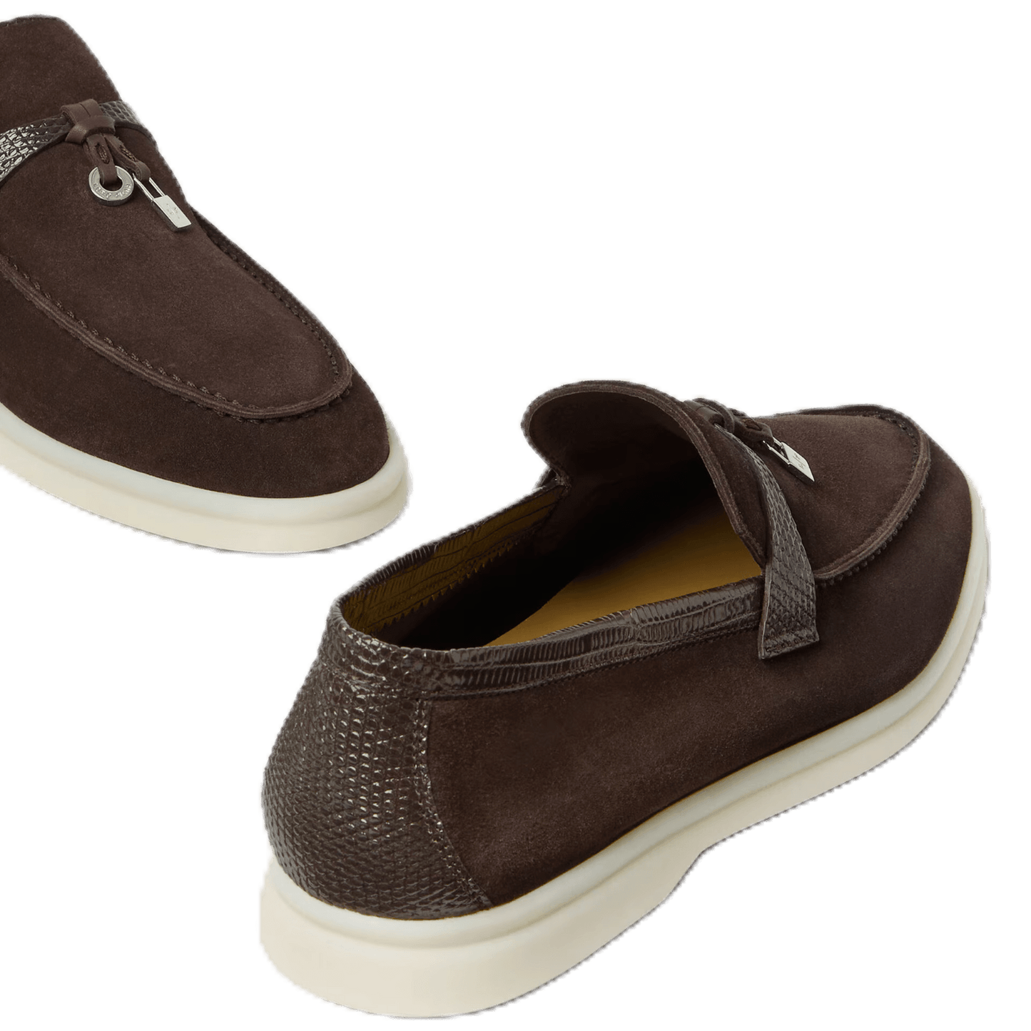 Loro Piana Women's Summer Charms Walk Loafers (Suede, Lizard Skin)