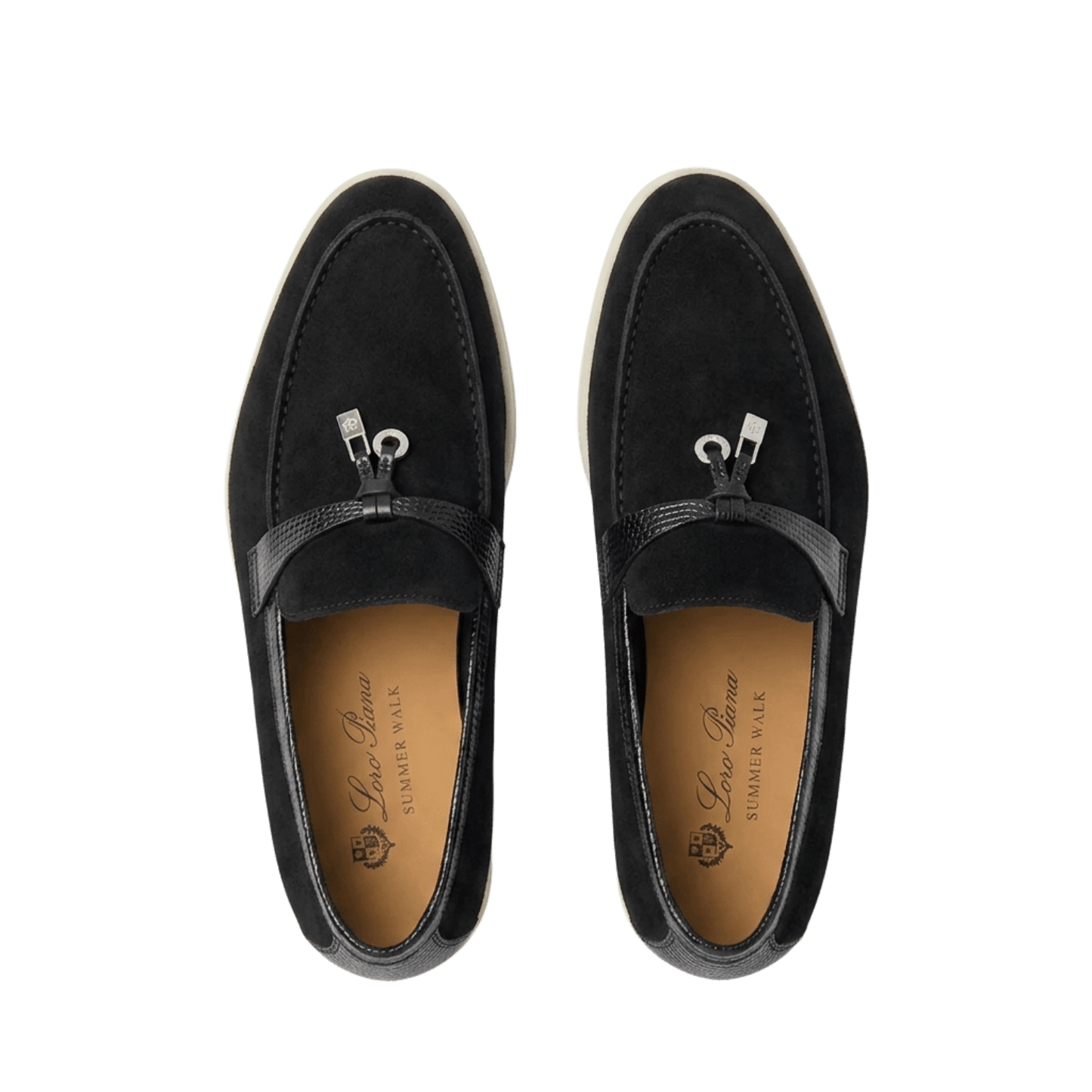 Loro Piana Women's Summer Charms Walk Loafers (Suede, Lizard Skin)