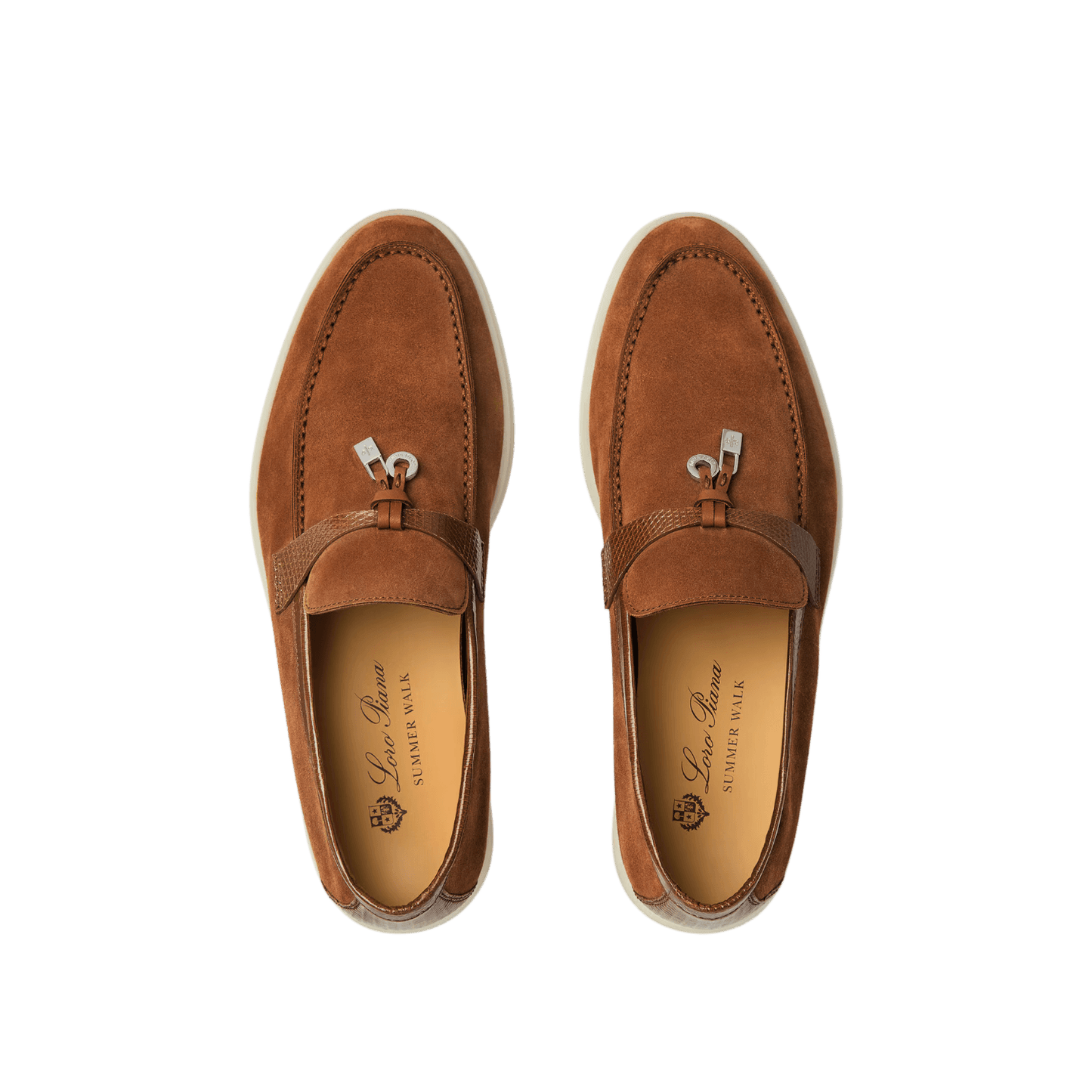Loro Piana Women's Summer Charms Walk Loafers (Suede, Lizard Skin)