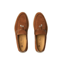 Loro Piana Women's Summer Charms Walk Loafers (Suede, Lizard Skin)