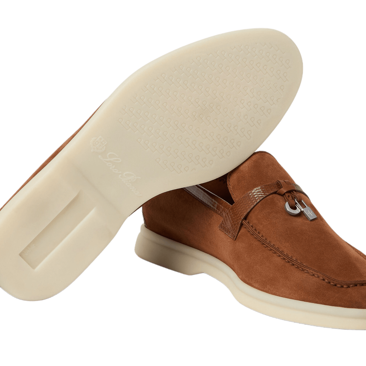 Loro Piana Women's Summer Charms Walk Loafers (Suede, Lizard Skin)