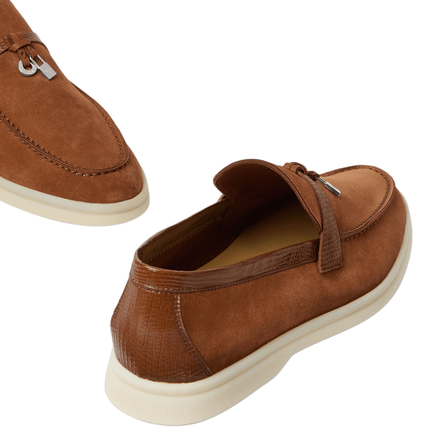 Loro Piana Women's Summer Charms Walk Loafers (Suede, Lizard Skin)