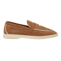 <tc>Loro Piana</tc> 女士夏季 Charms Walk 乐福鞋（绒面革）