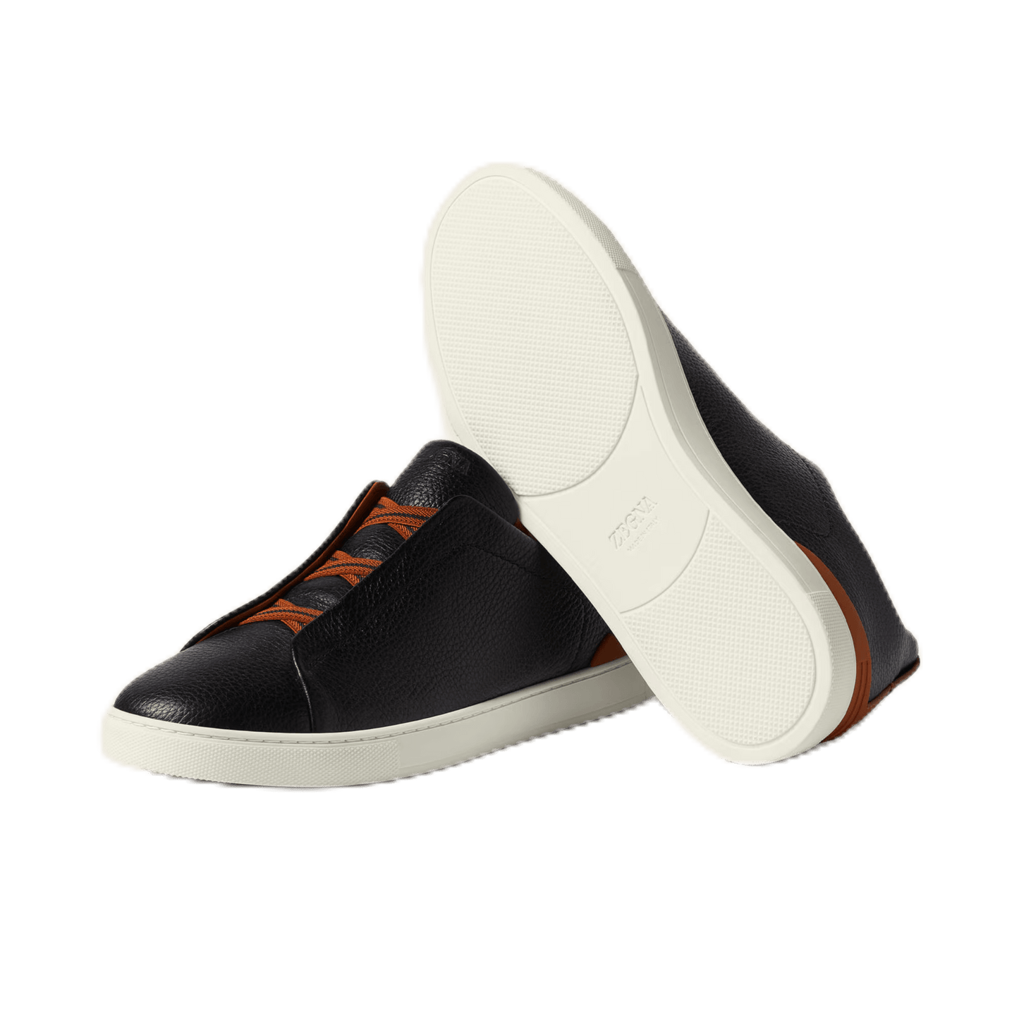 Zegna Men's Deerskin Triple Stitch Sneakers