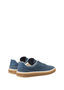 <tc>Loro Piana</tc> รองเท้าผ้าใบเทนนิสวอล์คสำหรับผู้ชาย (หนังกลับแบบผ่าหน้า)