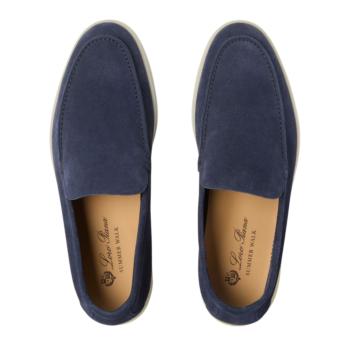 Mocassins Summer Walk pour hommes Loro Piana (sapin givré, gris chaud, vert Murano, figues noires et bleu givré)