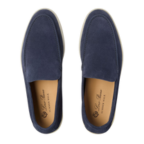 Mocassins Summer Walk pour hommes Loro Piana (sapin givré, gris chaud, vert Murano, figues noires et bleu givré)