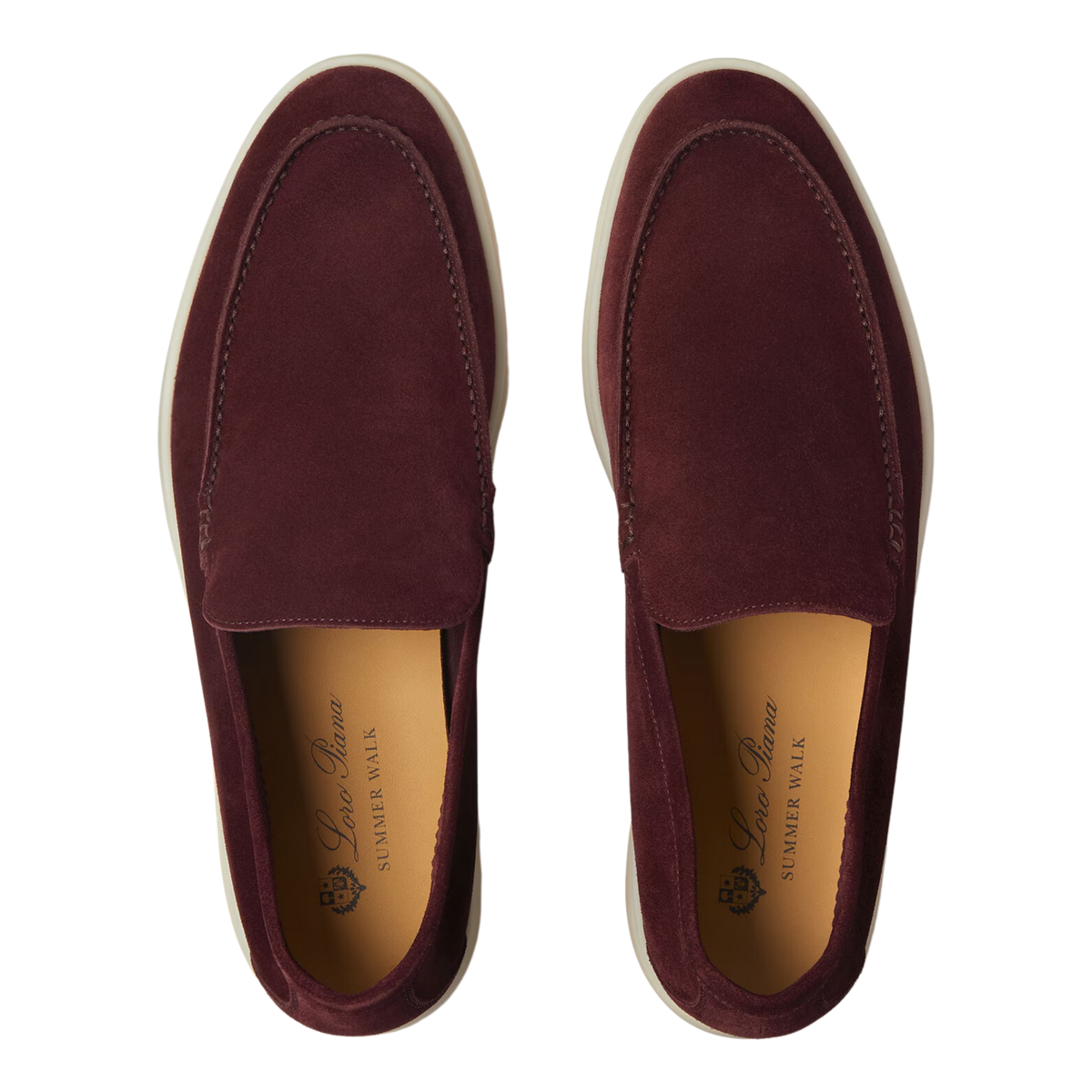 Mocassins Summer Walk pour hommes Loro Piana (sapin givré, gris chaud, vert Murano, figues noires et bleu givré)