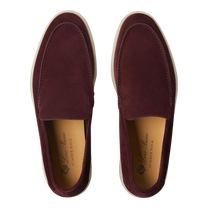 Mocassins Summer Walk pour hommes Loro Piana (sapin givré, gris chaud, vert Murano, figues noires et bleu givré)