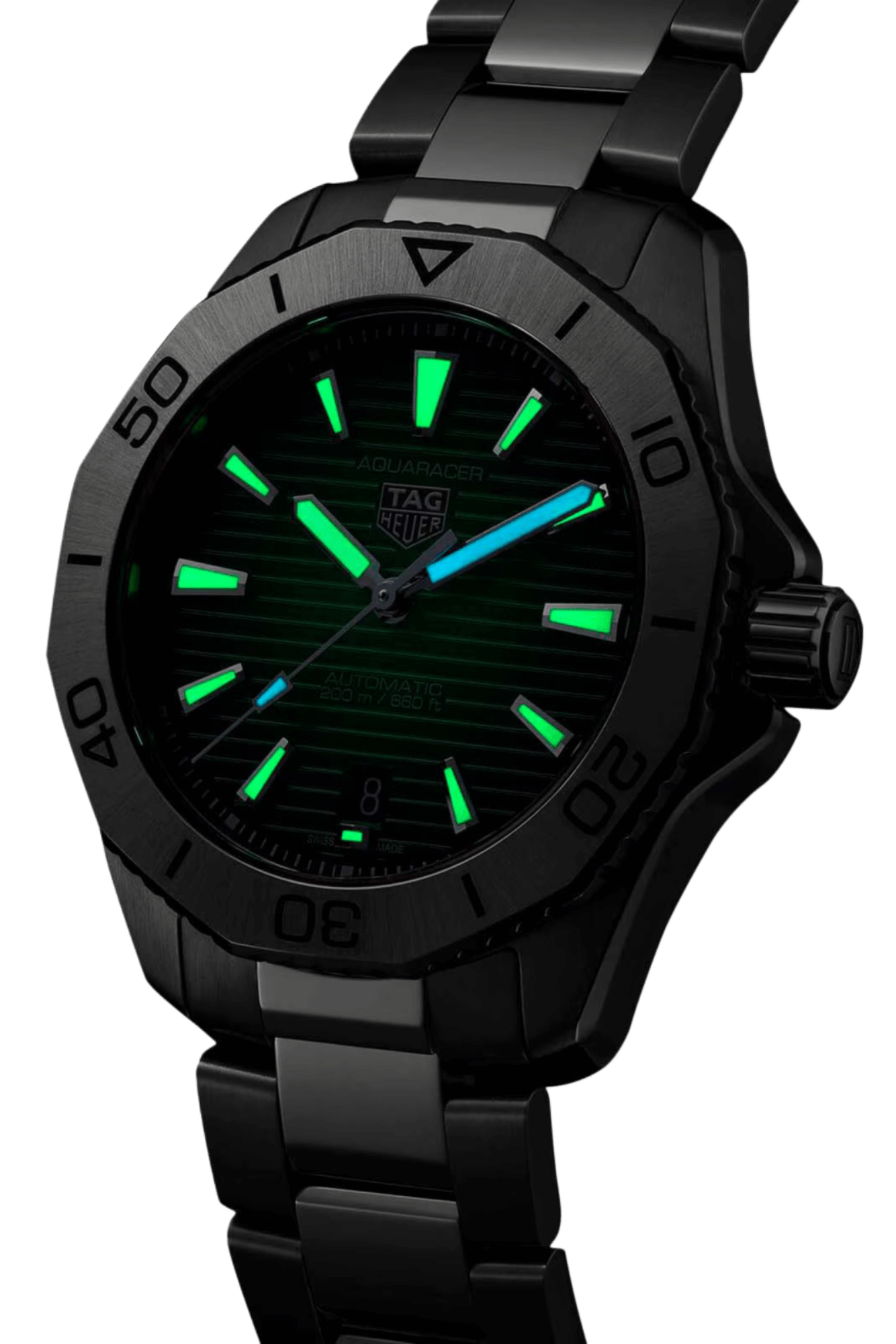 TAG Heuer Aquaracer Professional 200 Date 40mm Green Dial Men's Watch
