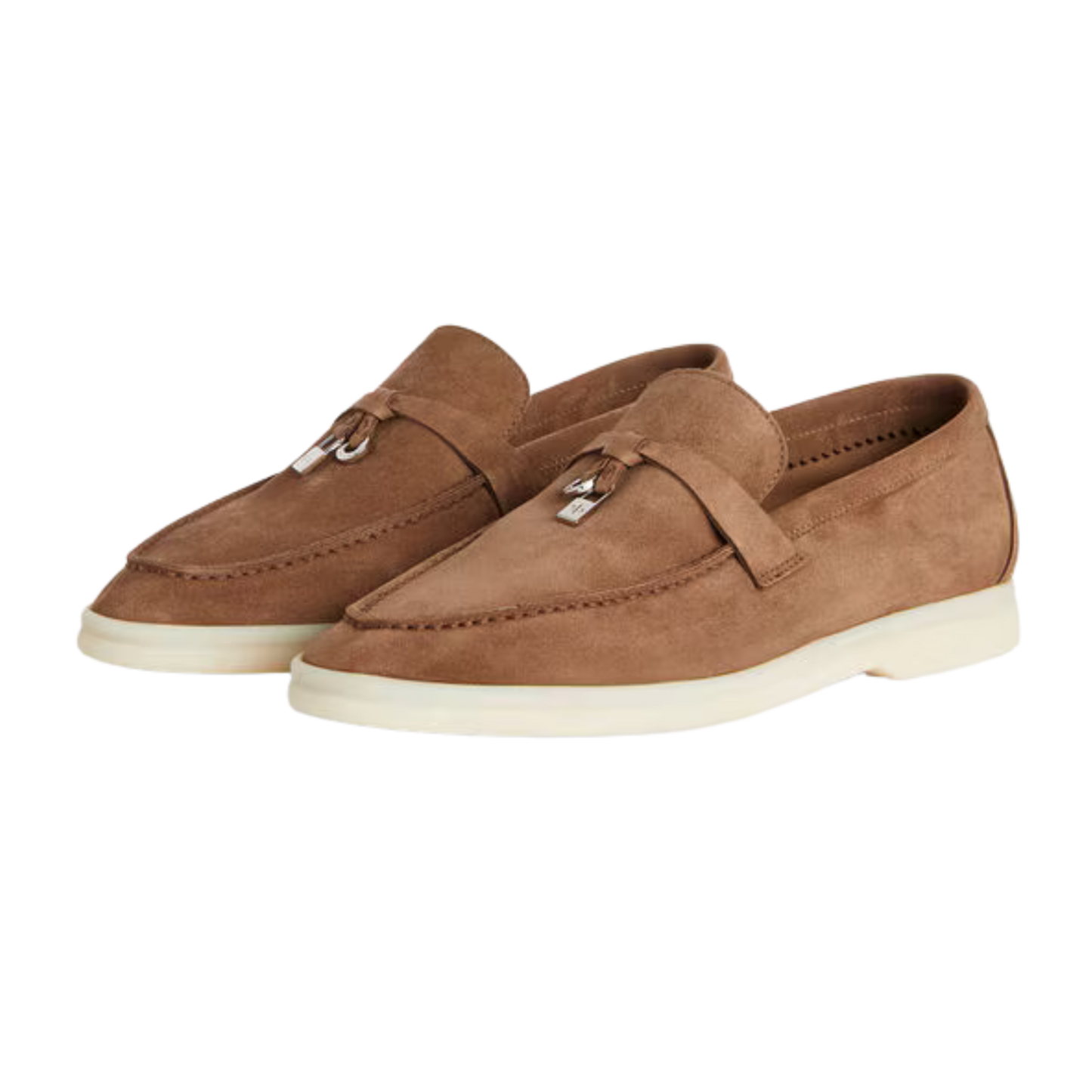 <tc>Loro Piana</tc> Mocassins d'été Charms Walk pour femmes (daim)