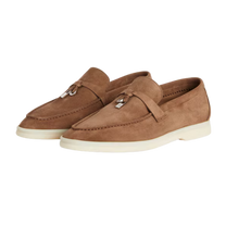 <tc>Loro Piana</tc> Mocassins d'été Charms Walk pour femmes (daim)