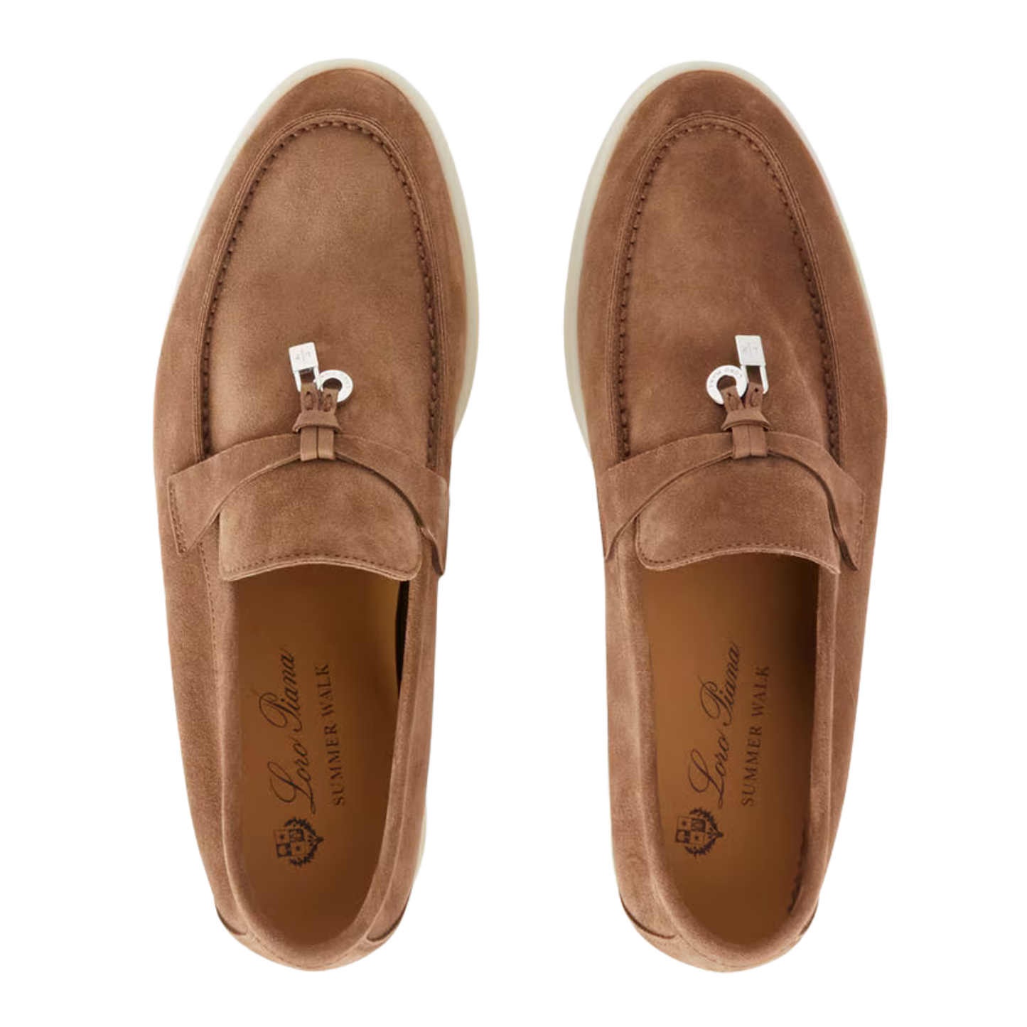 <tc>Loro Piana</tc> Mocassins d'été Charms Walk pour femmes (daim)