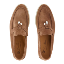 <tc>Loro Piana</tc> Mocassins d'été Charms Walk pour femmes (daim)