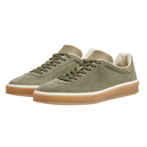 <tc>Loro Piana</tc> รองเท้าผ้าใบเทนนิสวอล์คสำหรับผู้ชาย (หนังกลับแบบผ่าหน้า)