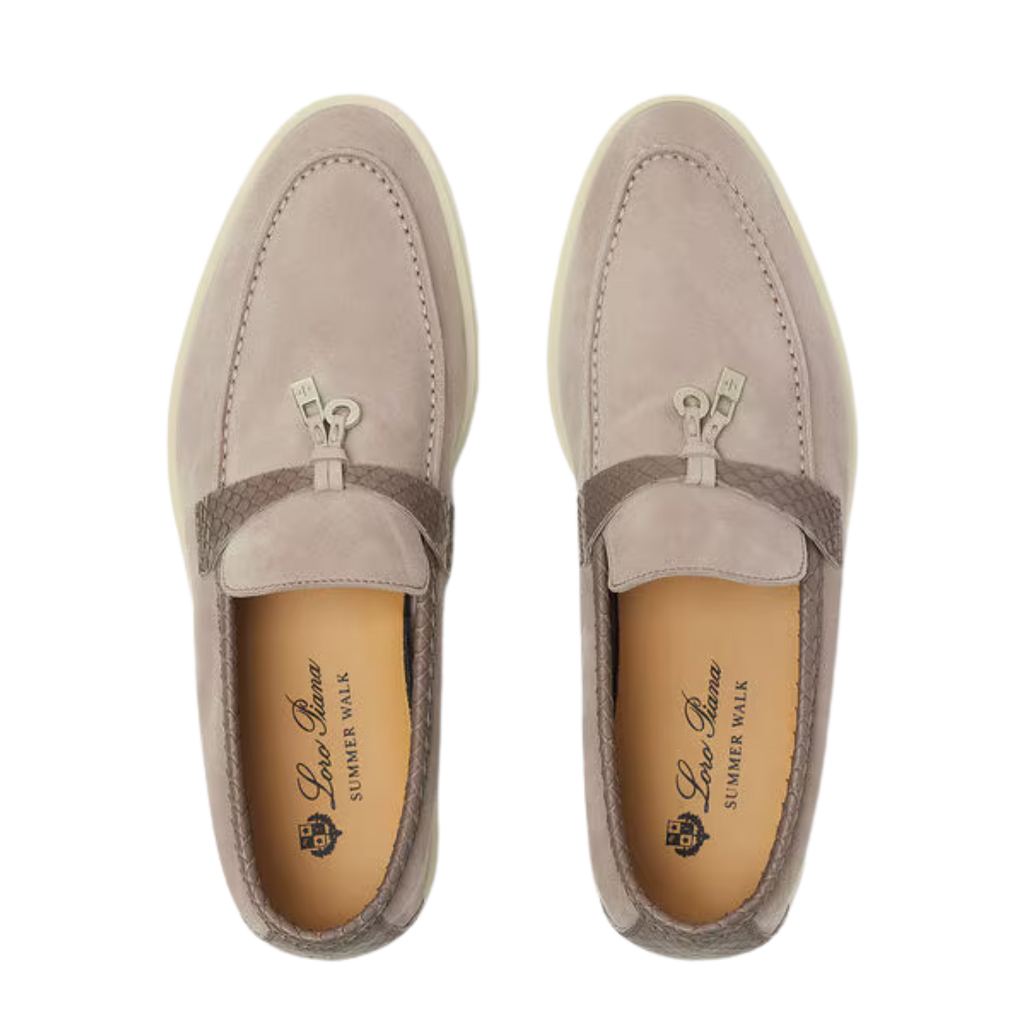 <tc>Loro Piana</tc> Mocassins d'été Charms Walk pour femmes (daim)