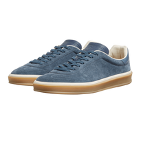 <tc>Loro Piana</tc> รองเท้าผ้าใบเทนนิสวอล์คสำหรับผู้ชาย (หนังกลับแบบผ่าหน้า)