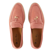 <tc>Loro Piana</tc> Mocassins d'été Charms Walk pour femmes (daim)
