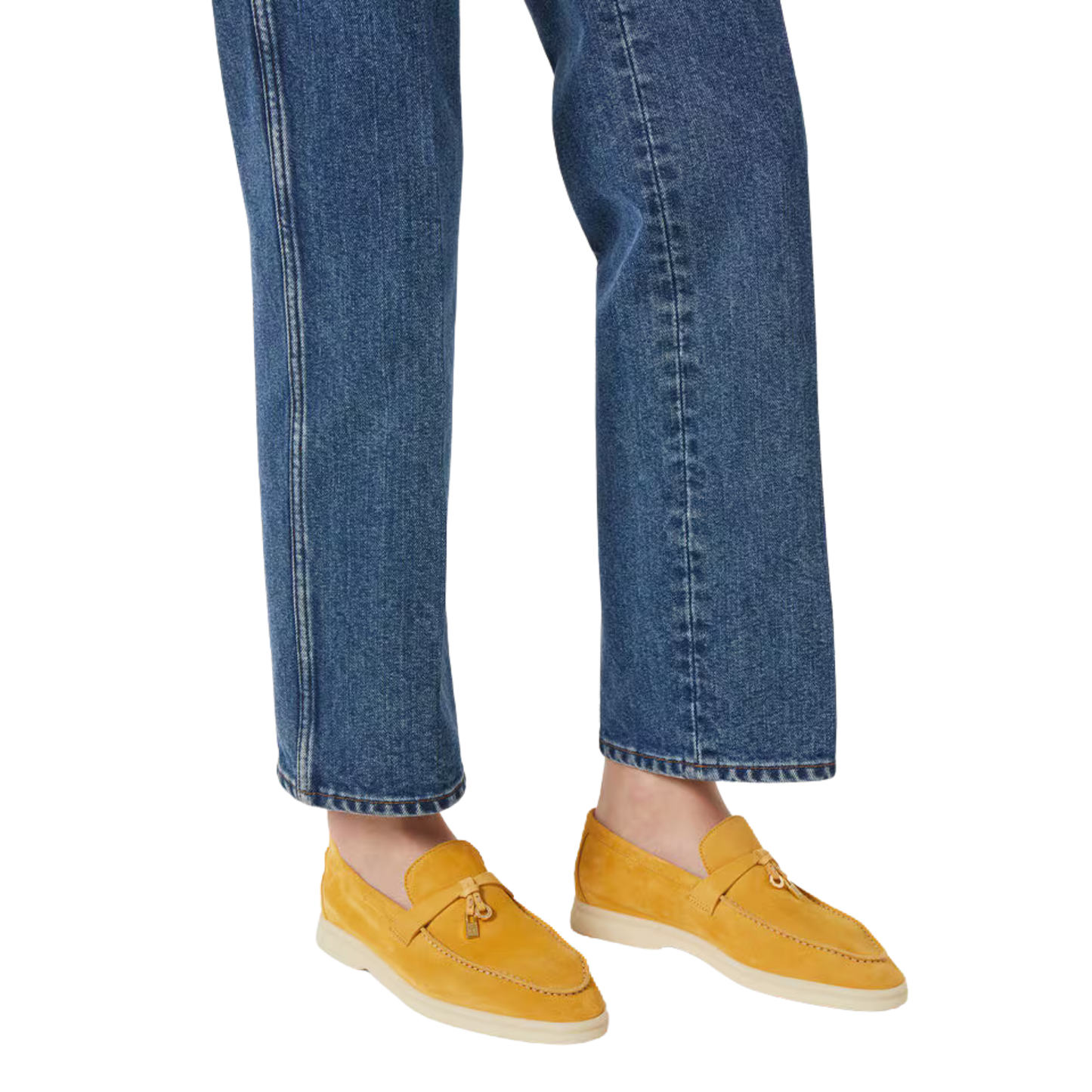 <tc>Loro Piana</tc> Mocassins d'été Charms Walk pour femmes (daim)
