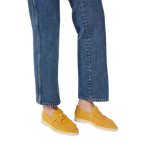 <tc>Loro Piana</tc> Mocassins d'été Charms Walk pour femmes (daim)