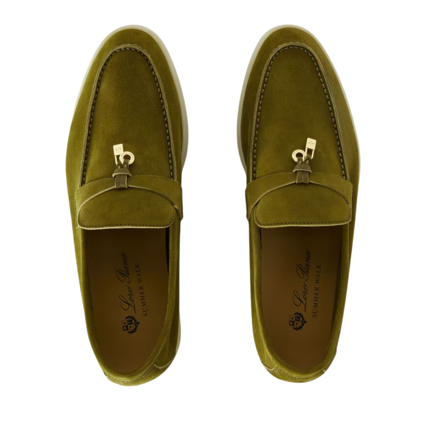 <tc>Loro Piana</tc> Mocassins d'été Charms Walk pour femmes (daim)
