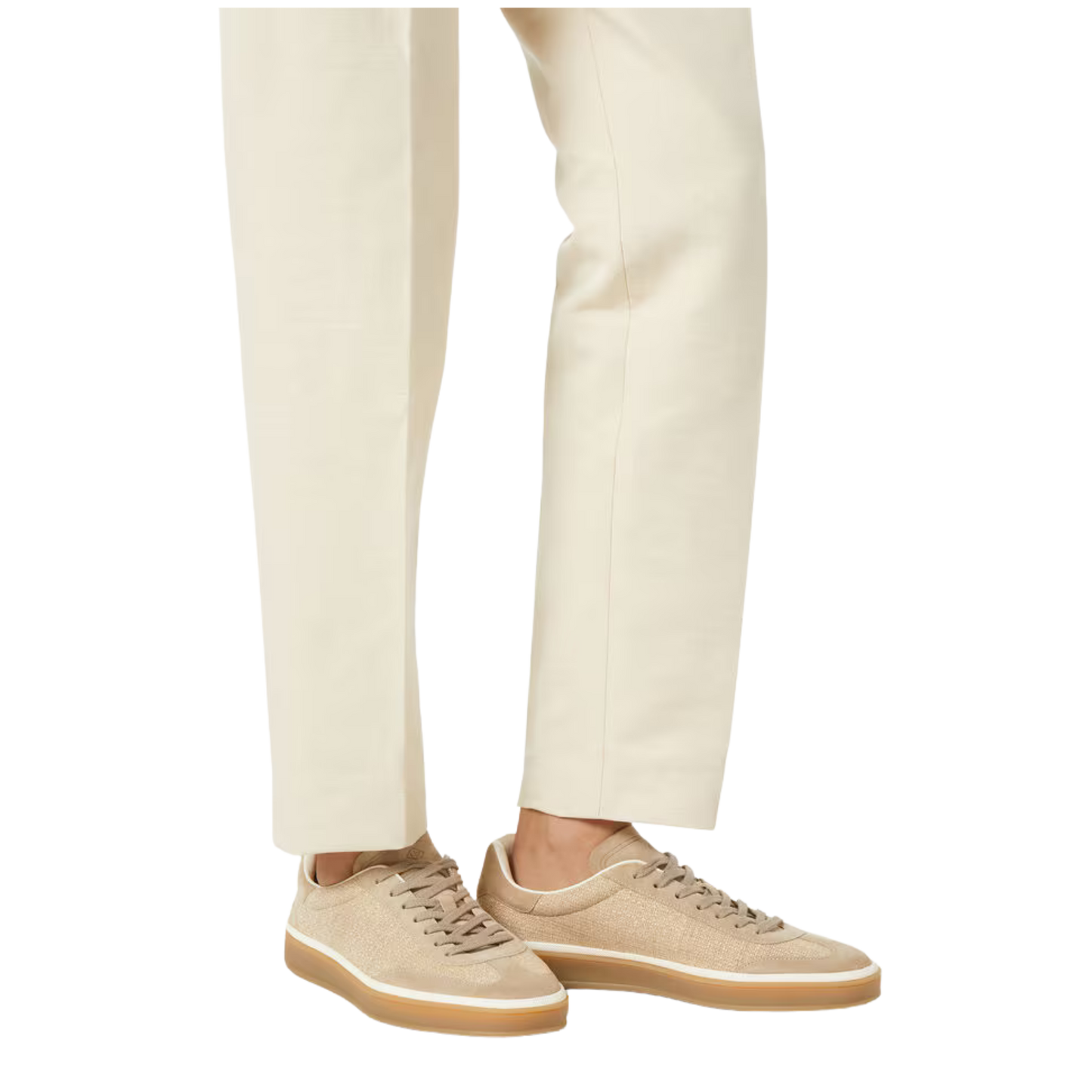 <tc>Loro Piana</tc> Baskets de tennis pour femme (cuir velours fendu)