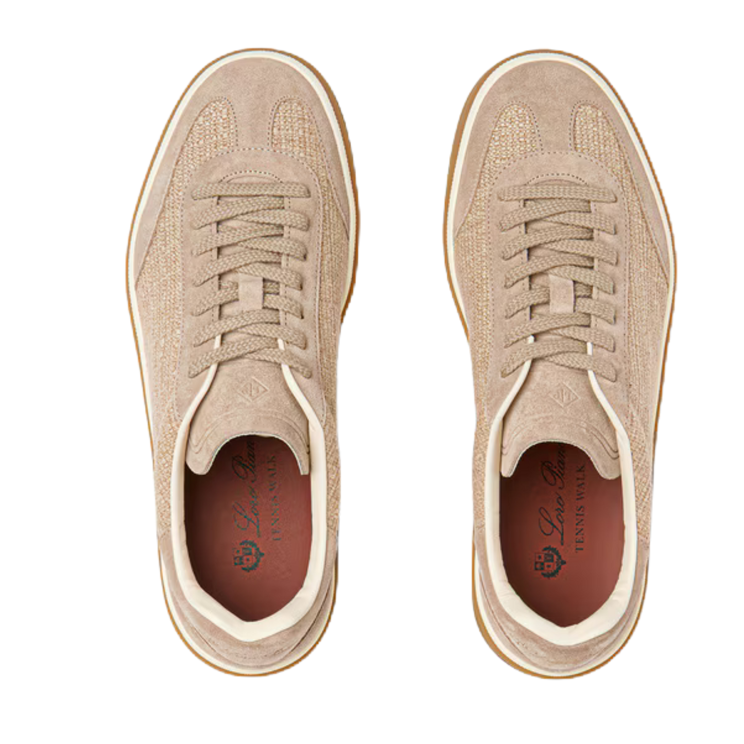 <tc>Loro Piana</tc> Baskets de tennis pour femme (cuir velours fendu)