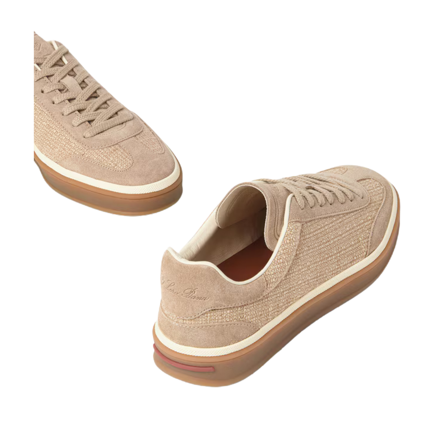 <tc>Loro Piana</tc> Baskets de tennis pour femme (cuir velours fendu)