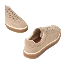 <tc>Loro Piana</tc> Baskets de tennis pour femme (cuir velours fendu)