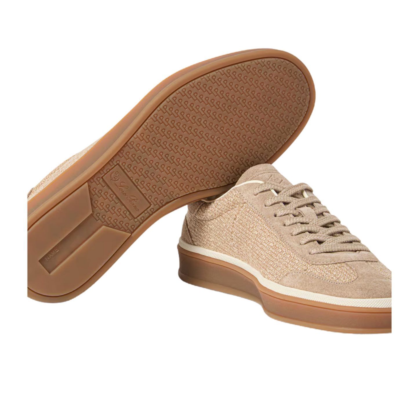 <tc>Loro Piana</tc> Baskets de tennis pour femme (cuir velours fendu)