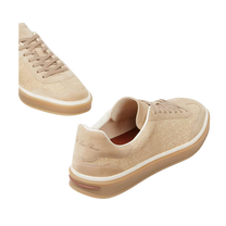 <tc>Loro Piana</tc> รองเท้าผ้าใบเทนนิสวอล์คสำหรับผู้ชาย (หนังกลับแบบผ่าหน้า)